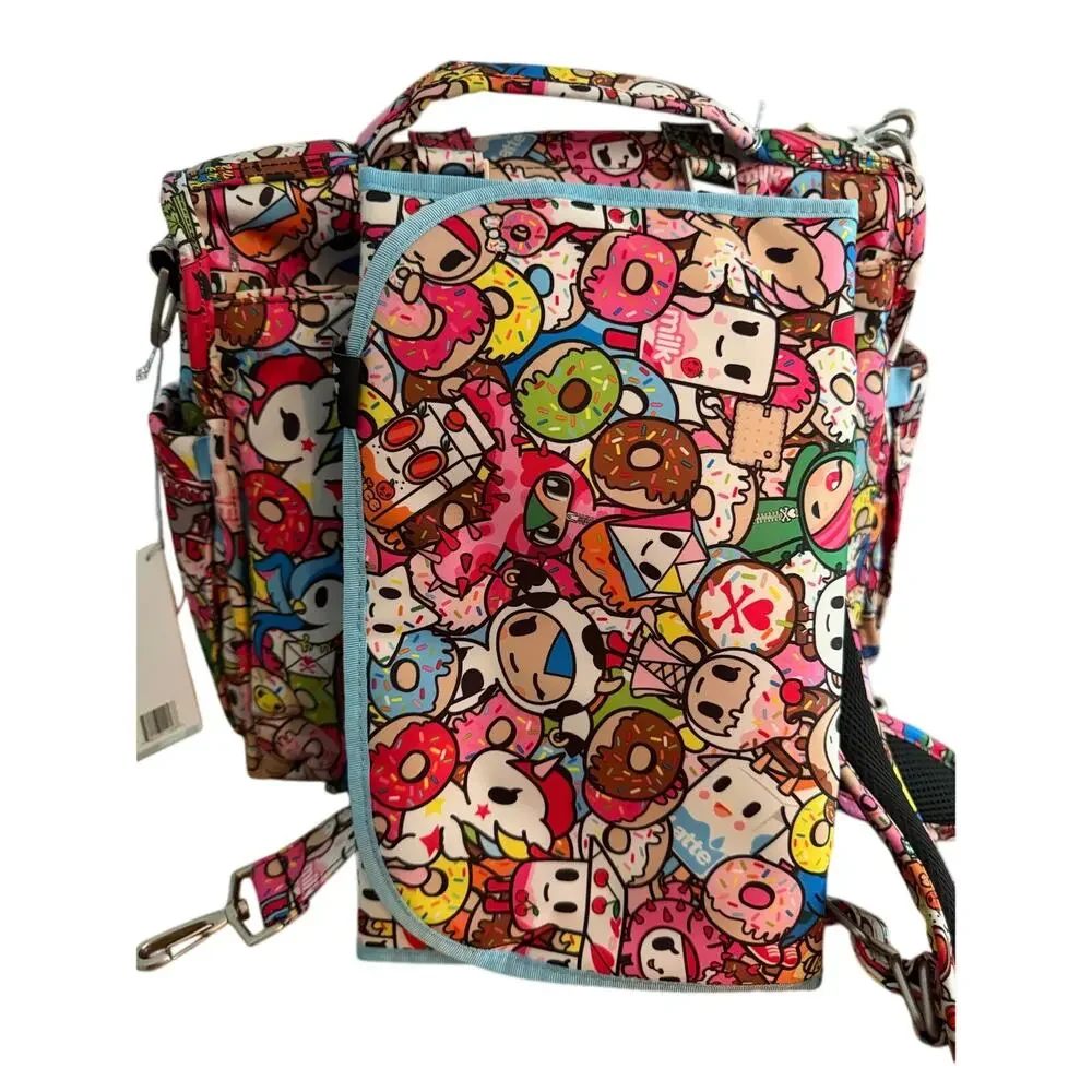 tokidoki x JuJuBe Donutella Sweet Shop Iconic 2.0 Diaper Bag Retired Print NWT